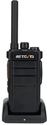 Retevis RB626 Walkie Talkies für Erwachsene, Professional Wiederaufladbares Funkgerät mit Taschenlampe, 2000 mAh, Notfallalarm, USB Ladegerät, VOX, Tragbares Walkie Talkie für Jagd, Camping (1 Stück)
