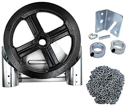 LAJIAOZ Paranco a catena della porta del garage - 1:1 azionamento ridotto,4000 azionamento diretto