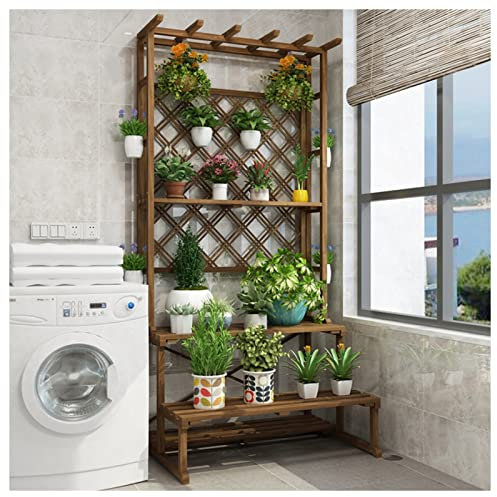 WYRMB Table de Jardin pour Plantation, Banc de rempotage, Station de Travail de Jardin extérieur, Banc de Jardinage, Table de rempotage, Balcon de Cour,Brownb-100x76x210cm.Brow