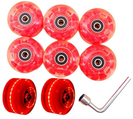 Hrtyvhin Rollschuhe Skate Rad Leuchte Rad Quads Roller Skate Rad Doppelreihe Skateboard Quads Skate Ersatzrad