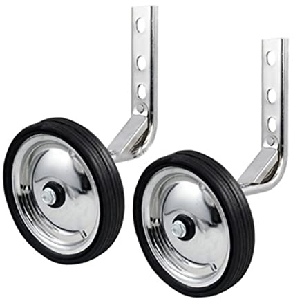 BESPORTBLE Verstellbare Stützräder 2stücke für Kinderfahrräder aus Metall und Gummi Einfache Montage 12/14/16/18/20 Zoll Universelle Fahrradstützräder für Junge Mädchen