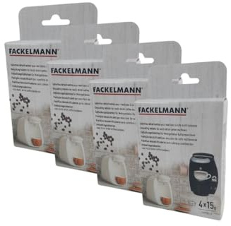 Fackelmann 9304250 Pastilles détartrantes pour machines à café, entretien tassimo, acide sulfamique, sulfate de sodium, carbonate de sodium, acide adipique et bicarbonate de sodium, Blanc, 9 x 2,8 cm