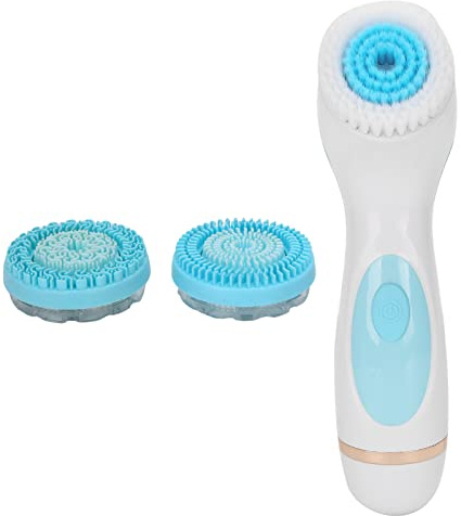 TARSHYRY USB Charging Electric Facial Cleansing Brush Silicone Face Pore Cleaner Blue