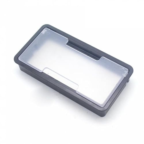 skrivbordsgenomföring, kabelgenomföring, 1 styck 6,3 tums plastskydd for kabelhål for kontor, mötesbord, kabelhållare, skrivbordskabelorganisatör(Black)