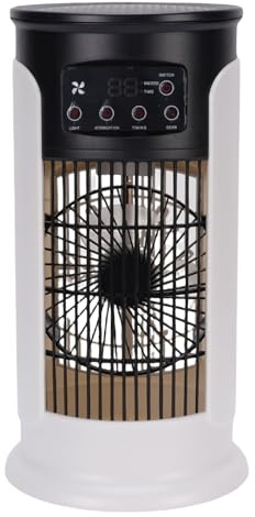 Matybobe Ventilador de Aire Acondicionado Portátil, Tanque de Agua 300ml, USB Silencioso, Enfriador Aire Evaporativo 3 en 1 con Escritorio Sincronización para el Hogar