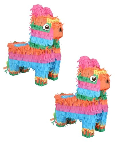 Boland - Pinata Lama Amigo, 2 Stück im Set (45 x 33 x 8 cm), Hängedeko, Dekoration, Partyspiel für Geburtstag, Mottoparty und Karneval