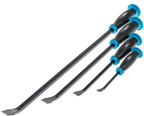 S-H4PBS Lot de 4 pieds-de-biche avec capuchon marteau et manche de protection coudé