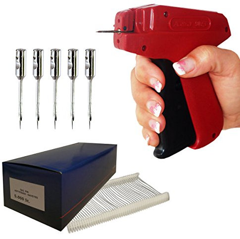 Etikettierpistole Set: Heftpistole A&J 90 S + 5.000 Heftfäden 25 mm Standard + 5 Nadeln Standard | HUTNER