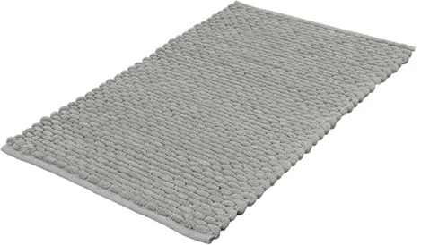 Kleine Wolke Badteppich Willow Platinfarben 70 x 120 cm