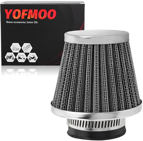 YOFMOO Air Filter 38mm 39mm 40mm 1.5inch Compatible with 50cc 90cc 110cc 125cc 150cc 200cc GY6 Motorcycle ATV Scooter Quad Go Kart Moped Dirt Racing Bike Kawasaki Yamaha Suzuki Baja TaoTao Universal