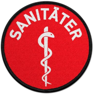 Patch Sanitäter Äskulabstab Sani Arzt Doktor Dienst Medic Kennung Medizin #31065