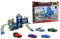 Majorette Creatix - Station de police - 3 étages - Ascenseur - Rampes - Toboggan - Terrain d'atterrissage - Éléments phosphorescents - Avec 5 voitures jouets - Extensible - L x l x H : 103 x 33 x 43,5
