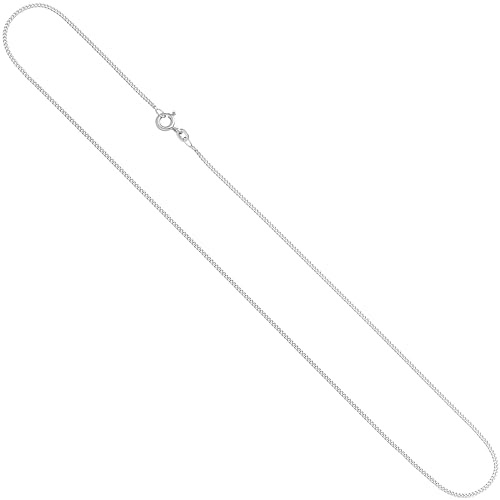Jobo Damen Panzer-Kette aus 8 Karat 333 Weißgold 1,3 mm 36 cm