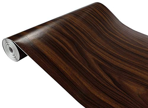 DecoMeister Vinilo Adhesivo para 67,5x240 cm - Madera de Nogal | Papel Decorativo con Efecto Madera para Cocina, Armarios y Mesa, Lámina Autoadhesiva de PVC Termoformable, Impermeable