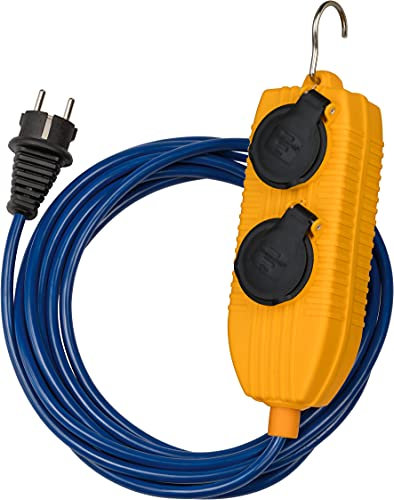 Brennenstuhl Verlängerungskabel IP54 mit Powerblock 5m blau AT-N05V3V3-F 3G1,5 *FR/BE*