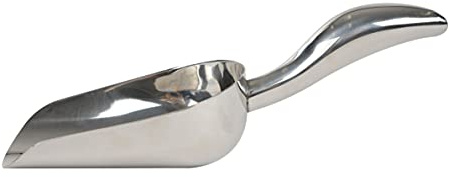 LEMONSODA Stainless Steel Utility Ice Scoop - 24 Ounces - Rustproof Metal - Great for Bar, Ice, Flour, Coffee, Containers - Bar Ice Scoop, Dry Bin, Dry Goods, Candy (12 Inches)