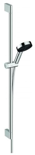 hansgrohe Duschset Pulsify Select S, Duschkopf wassersparend mit Schlauch und Halterung, verstellbar, Handbrause mit 3 Strahlarten Relaxation, Chrom