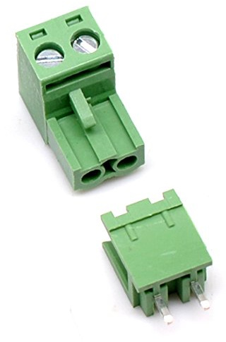 Oiyagai 20 Stück 2-polige Schraub-Steckklemmen, 5,08mm Raster, Leiterplatten Stecker-Buchse, 300V 15A, Steckbare Drahtverbinder für Stromversorgung & Industrie