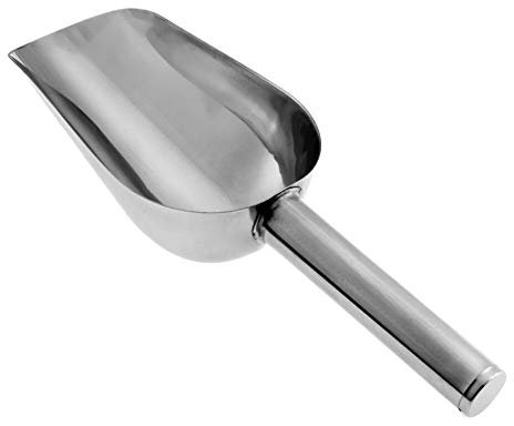 2 pelles d'alimentation pour animaux de compagnie, pour chat, sucre, bonbons, grains de café, cuillère pour chien, pelle pour animaux domestiques, pour cuisine, garde-manger et buanderie (argenté)