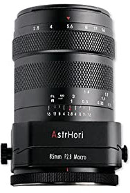 AstrHori Objectif macro plein format 85 mm F2,8 inclinable et téléobjectif moyen compatible avec les appareils photo à monture E