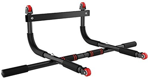 Outdoor Strength Klimmzugstange Bauchtür Obere horizontale Stange Verwendet für Klimmzüge zu Hause Parallelbarren Horizontale Stange Fitnessstange Wandbehang (Color : Black, Size : 95.5 49 30cm)