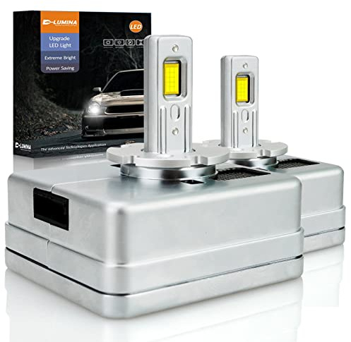D-Lumina D5S LED Lampadine LED per auto a prova di errore 100% Canbus 90W 18000LM Sostituire le lampadine allo xeno HID OEM Plug and Play - 2 lampade