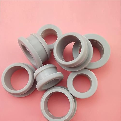 Rubber Seal Hole Plugs, Drill Hole Cover Caps, Rubber Seal Hole Plugs,Dust plug,Closing Plug,10pcs 2mm-30mm Gray Silicone Rubber Snap-on Grommet Hole Plugs Bung Cable Wiring Protect Bush (Color : Gray