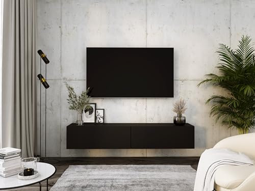 3E 3xE living.com Mobile TV sospeso, D: L: 170 cm, A: 34 cm, P: 32 cm, NERO OPACO