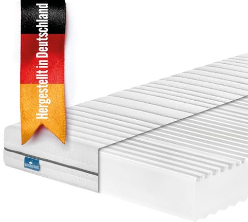 Matratzenheld Kinder und Jugendmatratze H1/H2 | Ergonomische 7-Zonen Kaltschaummatratze | produziert in Deutschland | 10-65 kg Körpergewicht | Öko-Tex Zertifiziert | Höhe 18cm | 80 x 200cm