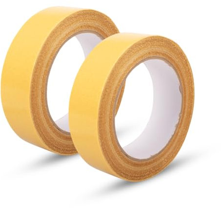 Innfeeltech 2 Rolls 30mm*20M Nastro di montaggio a doppio lato Heavy Duty Wide Tape, nastro adesivo in tessuto per moquette del pavimento della parete