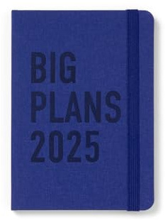 Letts of London Big Plans Terminplaner 2025, A6, Wochenansicht, Marineblau