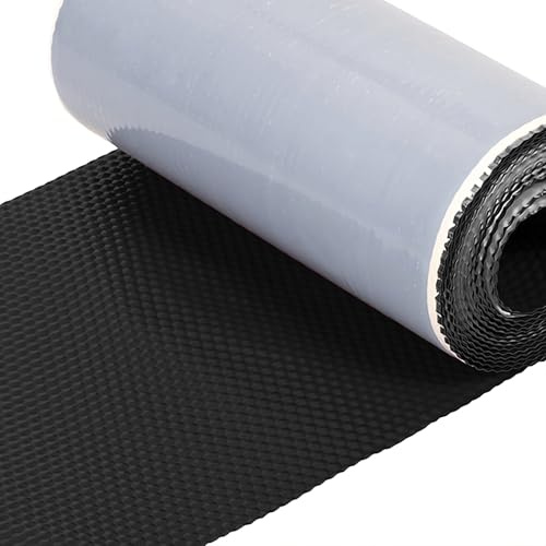 Decket Wandanschlussband Alu EuroTec Fortis AL 300, Schwarz | Kaminanschluss 300 mm x 5 m; Dach-/Kamin-Anschlussband; Selbstklebend; Formbar & witterungsbeständig; Aluminium-Dichtband