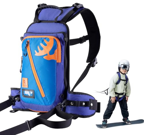 Qunature Skigurt-Trainer - Harnais de snowboard - Harnais d'entraînement - Anti-chute - Absorption des chocs - Harnais de snowboard pour enfants et débutants
