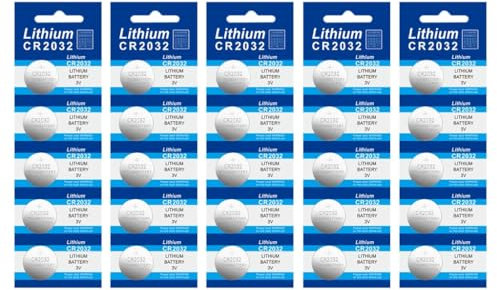 MZRAN Paquete de 25 pilas de botón de litio de 3 V CR927/CR1220/CR1620/CR1632/CR2016/CR2025//CR2450