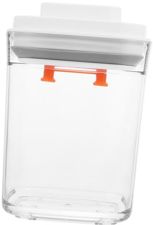 Garneck Transparent Sealed Canister for Grains Storage Airtight Food Container for Dried Foods Snacks and Tea Kitchen Organizer and