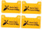 BESPORTBLE Carteles De Advertencia Para Eléctricas Señales De Alta Tensión 20 x 12,8 Cm Juego De 4 Material Pvc Resistente Intemperie Instalación Fácil Seguridad Granjas y Hogares