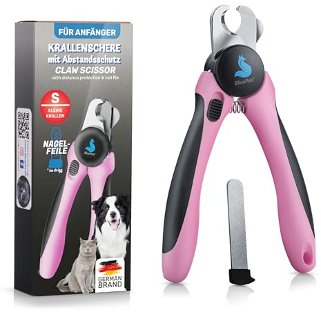 BluePet Coupe-Griffes pour Chien et Chat, Coupe-Ongles avec Securité