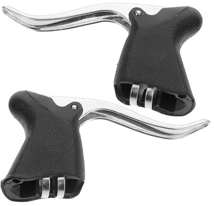 GAROZATION 2stücke Fahrradbremshebel Für Rennrad Hinterradbremshebel Bremsgriff Hebelsatz Kompatibel Mit Mountainbike Fixed Gear Bike Fahrradbremshebel Für Drop-handlebar