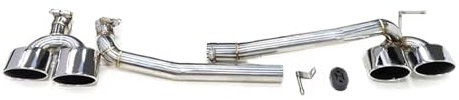 Auspuffblende Für Benz W204 C200 C180 C260 C63 2008-2013 Auspuffrohr Auspuffanlage Ovaldüse Auto Auspuffspitze Endrohr(Silver 22cm)