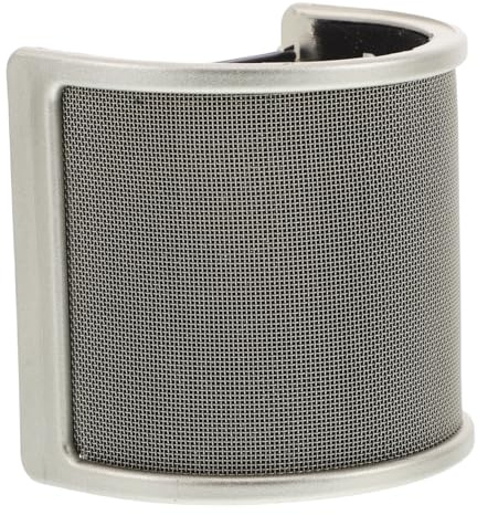 LALAFINA Recording Microphone U Shaped Pop Filter Shield Windscreen Metal Cover for Handheld Mic Supplies Filter Recording