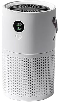 Punera HEPA Air Purifier Compact Portable Air Purifier with HEPA Filter - Eliminates 99.97% Pollutants, Quiet USB-C Rechargeable Device, Touch-Screen Control – for Allergy & Odour Reduction