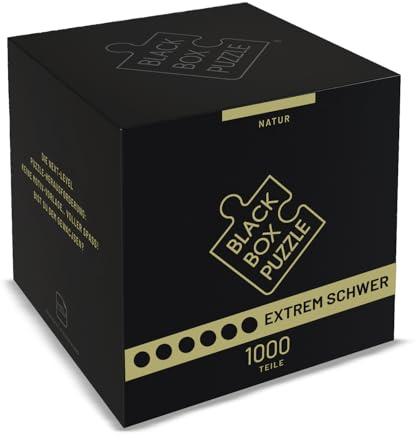 Black Box Puzzle 1000 Teile - Blackbox Puzzel mit Überraschungs-Motiv ohne Vorlage, schweres Puzzle Erwachsene anspruchsvoll, Puzzle-Box Natur (2025)