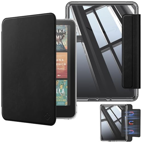 Fintie Avtagbart magnetiskt fodral för Kindle Paperwhite 7 tum (12:e generationen) och Kindle Colorsoft/Paperwhite Signature Edition 2025/2024, stötsäkert TPU-material med automatisk vila/väckning