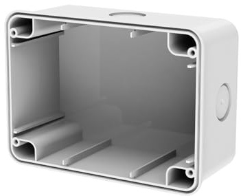 4box - Scatola da Parete IP66 per Wide RAL7035. Scatola impermeabile per installazione a parete. Perfetta per nuove installazioni o ristrutturazioni. Colore RAL7035