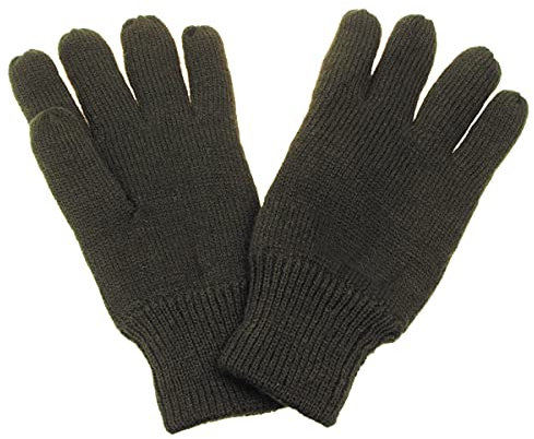 MFH Strick-Fingerhandschuhe, Thermofütterung, oliv - S
