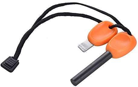Demeuble Allume-feu en Acier suédois avec sifflet d'urgence Orange