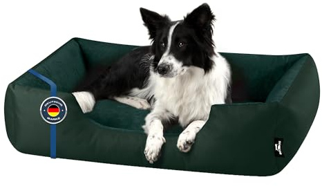 BedDog Hundsäng Zara, hundkudde med avtagbart tvättbart överdrag, hundkorg, hundsoffa, för medelstora hundar, XL