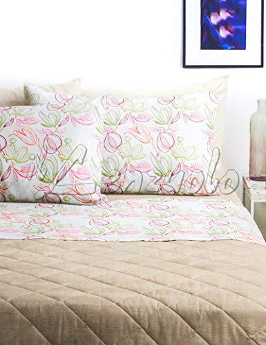 Bassetti Completo Letto Matrimoniale 2 Due PIAZZE Dream 100% Cotone Sopra + Sotto + 2 FEDERE