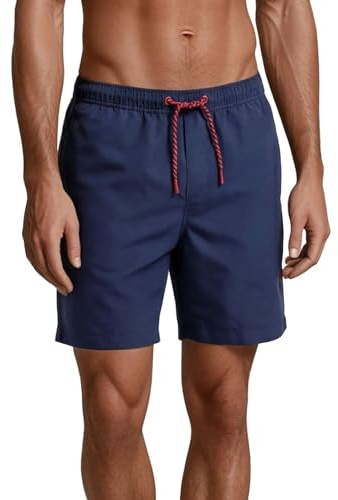 riverso Badbyxor herr långa badshorts RIVDavid regular fit simbyxor elastisk midja svart blå röd grön orange S M L XL XXL 3XL 4XL 5XL, Ljusblå (19600), S