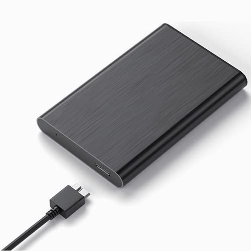 Disque dur externe portable 1 To / 500 Go / 250 Go / 80 Go / 2,5 USB 3.0 pour stockage de données, convient pour PC, ordinateur de bureau, ordinateur portable, MacBook, Xbox One, PS4 (250 Go, noir)